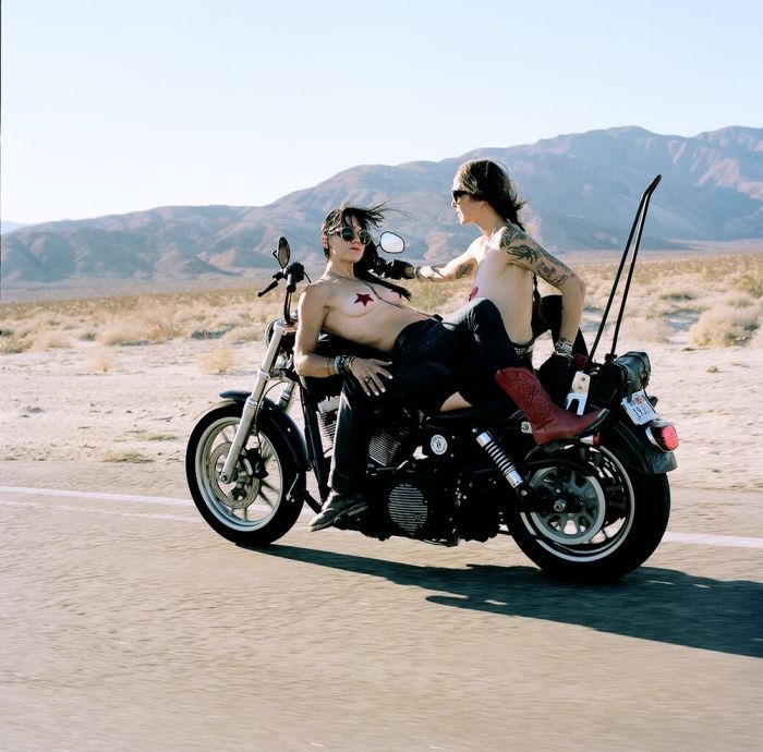 Girls on a motorcycle in Mersin