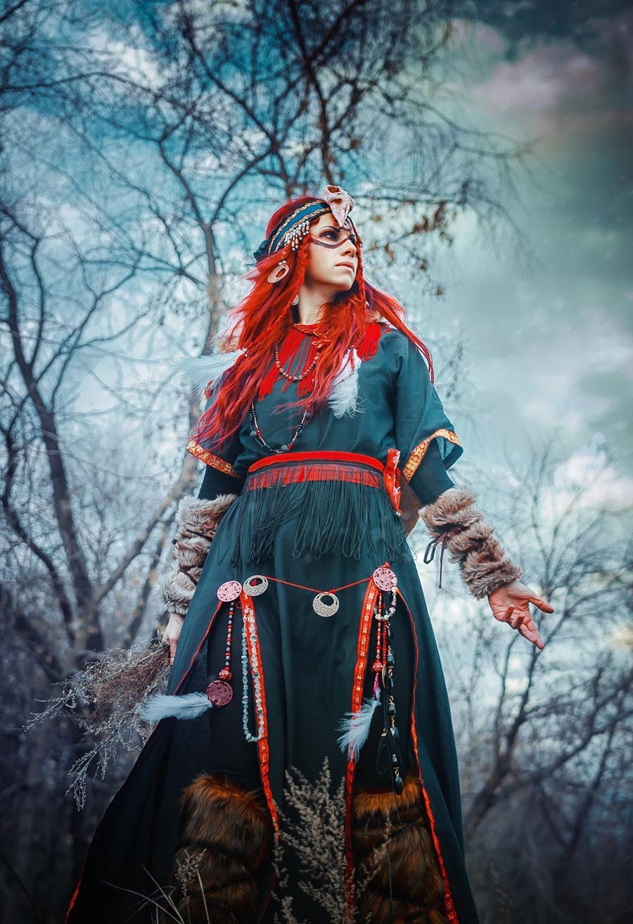 Girls in Slavic costumes underwear in Mersin