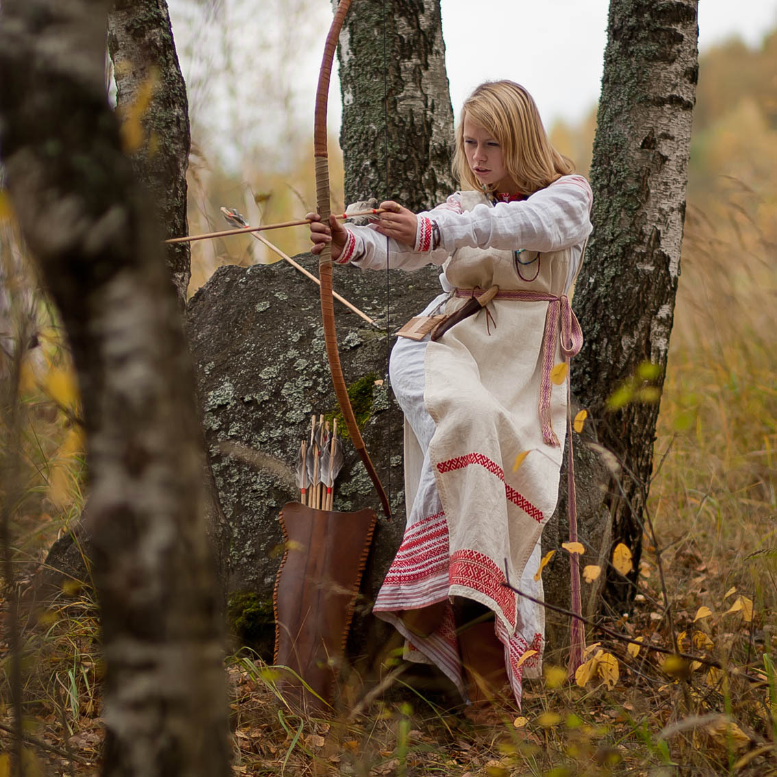 Sexy photo Girls in Slavic costumes in Mersin